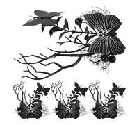 4 Pcs Fermagli Punk Horror Accessori Per Capelli Di Halloween Con Ragno