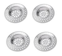 4 Pcs Filtro Lavello Cucina, 7 * 7cm Protezione per lo Scarico in Acciaio Inox, Filtro da Scarico per Lavandino, Lavandino Filtro, per Doccia e Scarico o Lavelli da Cucina