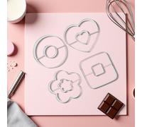 4 Pcs Formine Per Biscotti A Ciambella Taglierina Ciambelle Cutter Di