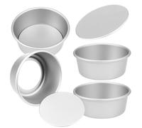 4 Pcs Formine Per Dolci Teglie Torte Stampo Torta Chiffon Tortiere Alluminio