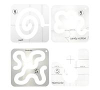 4 Pcs Free Motion Quilting Crafting Accessories Righello Da Cucito Fai Te Per