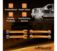 4 Pcs Front Upper & Lower Adjustable Control Arms For Wrangler TJ 1997-2006 Gold