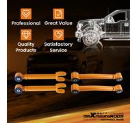 4 Pcs Front Upper & Lower Adjustable Control Arms For Wrangler TJ 1997-2006 Gold