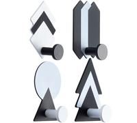 4 Pcs Ganci Bagno Appendini Parete Buccia Bastoncini Appendiabiti