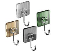 4 Pcs Ganci Bagno Attaccaglie Adesive Autoadesivi Gancio Appiccicoso