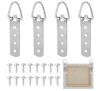 4 Pcs Ganci Per Quadri Muro,Ganci Appendi Quadri,Ganci Per Quadri Pesanti,Con 16 Viti, 4 Fori, Robusto Da Appendere, Adatto Per Fissare Cornici, Murales, Specchi E Opere D'arte