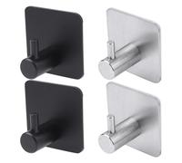 4 Pcs Gancio Da Parete Autoadesivo Cucina Appuntamento Acciaio Inossidabile