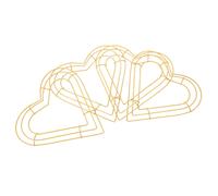 4 Pcs Gartendekoration in Herzform Decorazioni Per La Tavola Di San