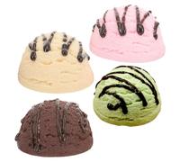 4 Pcs Gelato Artificiale Oggetti Di Scena Per Il Decorazione Del