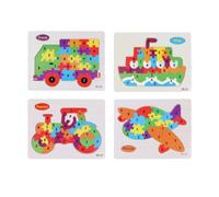 4 Pcs Giocattolo Puzzle Con Alfabeto Bambino Che Primi Passi Di Lettere
