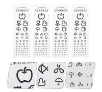 4 Pcs Grafici Oculistici Per Esami Grafico Dei Test Della Visione