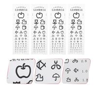 4 Pcs Grafici Oculistici Per Esami Grafico Dei Test Della Visione