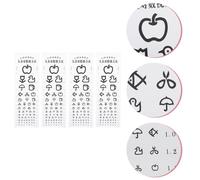 4 Pcs Grafici Oculistici Per Esami Grafico Dei Test Della Visione
