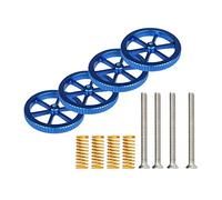 4 pcs grande tocco rosso twist dado di livellamento n morire a letti caldi Niveling vite for Crealità 3d Accessori for stampanti (Color : Blue)