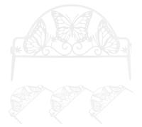 4 Pcs Inserto Per Recinzione Da Giardino Staccionata Del Fiorito