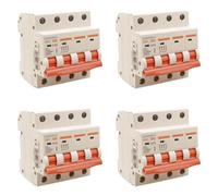 4 PCS Interruttore Magnetotermico 10A, MCB Curva C 2P 6KA, 220V, 2 Modulo DIN