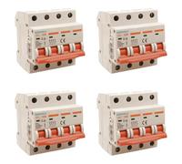 4 PCS Interruttore Magnetotermico 50A, MCB Curva B 2P 6KA, 220V, 2 Modulo DIN