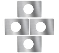 4 Pcs Lastre Di Acciaio Inox Targa Della Porta Piastre Riscontro