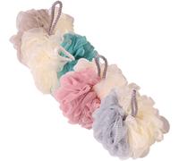 4 Pcs Loofah Mesh Brush Luffa Da Bagno Portatile Palline Doccia Portatili