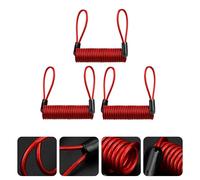 4 Pcs Lucchetti Per Cavi Da Bicicletta Cavo Blocca Disco Accessori