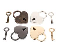 4 Pcs Lucchetto Del Diario, Lucchetti Cuore, Forma Piccolo Con Chiave Lock