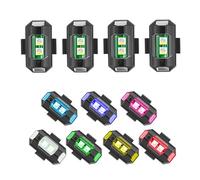 4 Pcs Luce stroboscopica del drone, Luci di segnalazione per il volo notturno con 7 colori, Strobe Drone Light per droni