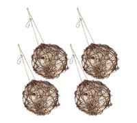 4 Pcs Mangiatoia Per Uccelli Da Esterno Uso Nidi Accessori Nido All'aperto