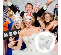 4 Pcs Maschera Coniglio Maschere Per Fai Da Te Divertente Animale Vuota