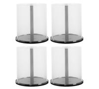 4 Pcs Media Disc Organizer CD Storage Container Scatola Porta Dvd Organizzatore