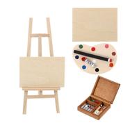 4 Pcs Mini Cavalletto Kit Di Disegno Strumenti Pittura Miniatura