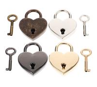 4 Pcs Mini Lock Lucchetto Per Zaino Lucchetti Valigia Forma Di Cuore Del