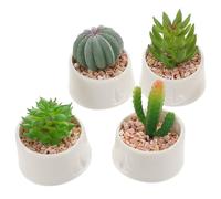 4 Pcs Mini Piante Grasse Finte Arredamento Moderno Per La Fattoria