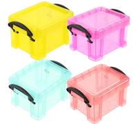 4 Pcs Mini Portagioie Scatole Portaoggetti Piccole Custodia Miniatura