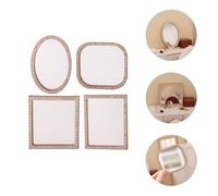 4 Pcs Mini Specchietto Specchio Piccolo Compatti Decori Della Casa
