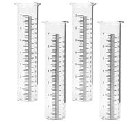 4 Pcs Misuratore Pioggia Caduta Pluviometro Da Giardino Con