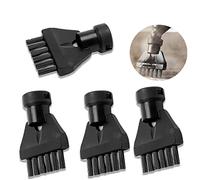 4 pcs Per Kärcher spazzole pulitori a vapore,Kärcher Accessorio Per Pulitori A Vapore,Testa piatta Brush Nozzle,Per spazzole per pulitore a vapore Kärcher per SC1,SC2,SC3,SC4,SC5(nero)