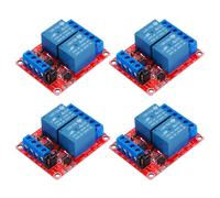 4 Pcs per Modulo Relè DC 12V 2 Canali Shield 10A Trigger Alto/Basso