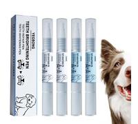 4 Pcs Pet Toothbrush Pen Oral Repair Gel Penna Per Cani Spazzolino Da Spazzolino Da Spazzolino Per Cani Rimozione Del Calcolo Del Cane, Adatto Per Migliorare L'alito Cattivo E Per La Rimozione Di