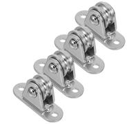 4 Pcs Piccola Puleggia Fai Da Te Fissa Per Impieghi Gravosi Cavi