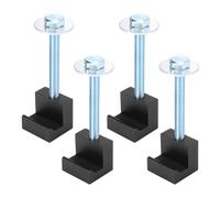 4 Pcs Pickup Camio Strumento Scatola Montaggio Legami J Forma Gancio Nero