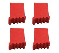 4 Pcs Piedini Per Scaletta, Piedini In Gomma Per Scala,Piedini Per Scala Alluminio, Piedini Per Scaletta di Ricambio,Per Scale Telescopiche, i Lavoratori La Scala Pieghevole Accessorio Scala Rosso