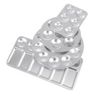 4 Pcs Pittura Olio Vassoio Per Vernice in Alluminio Pigmenti Ad Acquerello