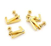 4 Pcs Placcato Oro Corda Di Violino Sintonizzatore Fine Tuner Parti Di Regolazione Fit 3/4-4/4 Parti Di Violino Accessori Principiante Accessori per Violino