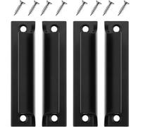 4 Pcs Poignée de Porte de Terrasse, Poignée en Alliage D'aluminium, avec Vis en Acier Inoxydable, Maniglia Della Porta del Balcone, Ensemble de Poignées Polyvalentes et Sûres pour Fenêtres, Cassetti