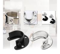 4 Pcs Pole Mounting Bracket for Closet Rods and Poles Portacanne Da Appendere