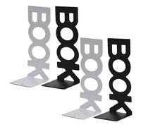 4 Pcs Porta Libri Reggilibri Metallo Libro Titolare Del Espositore Per