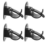 4 Pcs Portacanne Da Parete Staffa Bastone Per Finestre Palo Tende