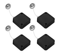 4 Pcs Portacavo in Acciaio Inox Supporto Per Lucchetto Retrattile