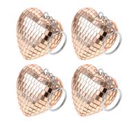 4 Pcs Portachiavi Mini Decorazioni Per La Casa Con Palla Da Discoteca