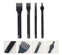 4 Pcs Punzone A Scalpello Piatto Per La Lavorazione Della Pelle Perforatore